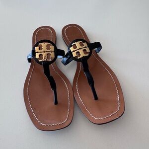 Tory Burch Leather T-Strap Sandals